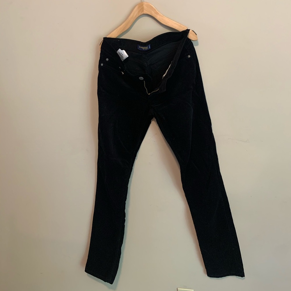 Levi’s crushed black Velvet jean